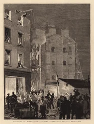 Fagotage dans le Midlothian, travaux de construction à l